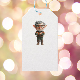 Boss Christmas Elf White Gift Tags