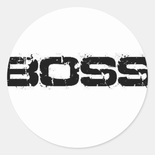 BOSS CLASSIC ROUND STICKER (Front)