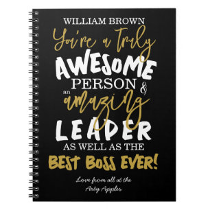BOSS DAY, Boss Week, Boss gift, BOSS Notebook