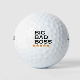 Boss Day Employee Appreciation Big Bad Boss Golf Balls