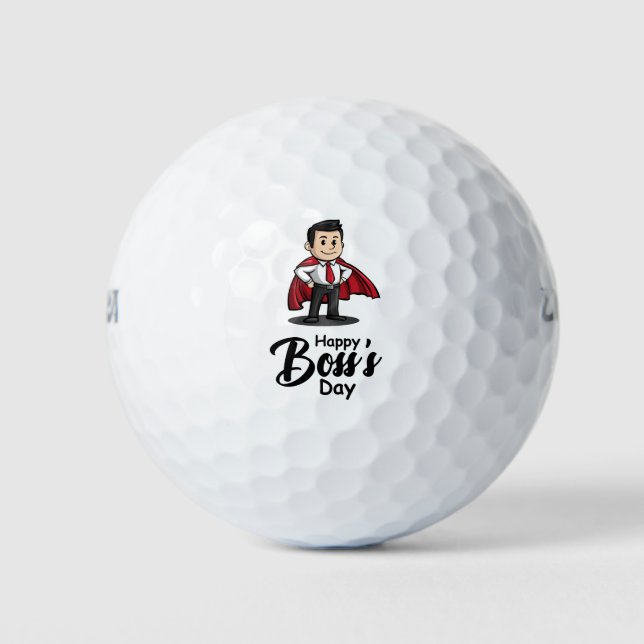 Boss Day Employee Appreciation  Golf Balls (Front)