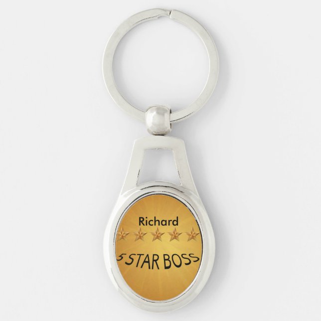 Boss Day Five Star Custom MK Keychain (Front)