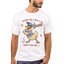 Boss de baseball : Canard en T-shirt uniforme