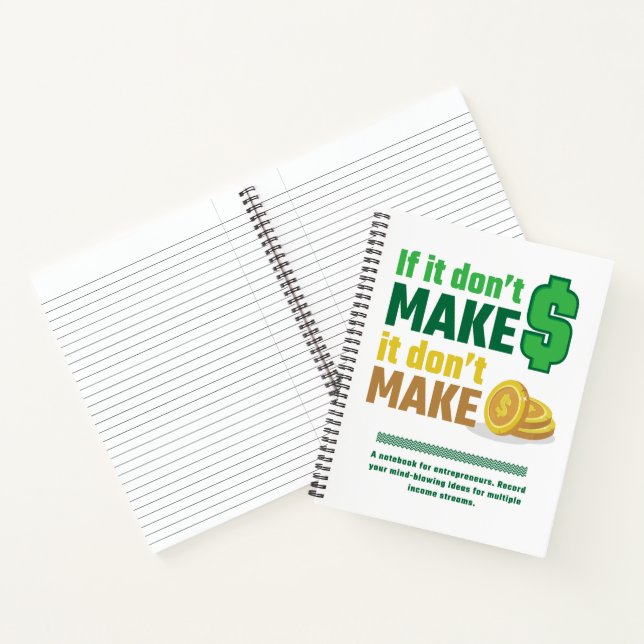 Boss Entrepreneur 8,5 po x Carnet Spiral 11 po (Intérieur)