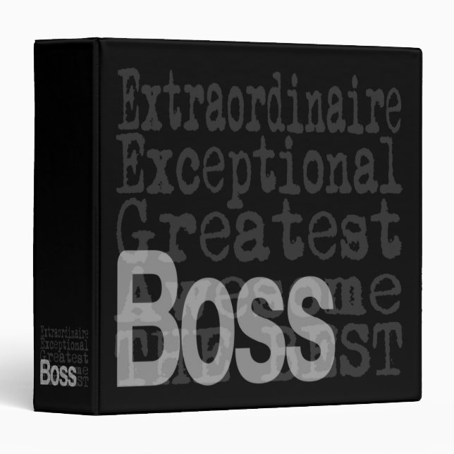 Boss Extraordinaire Binder (Front/Spine)