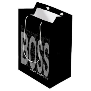 Boss Extraordinaire CUSTOM Medium Gift Bag