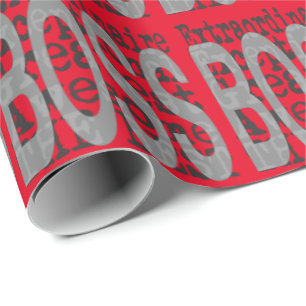 Boss Extraordinaire Wrapping Paper