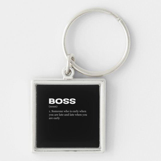 Boss Funny Definition Happy Boss's Day Keychain (Front)