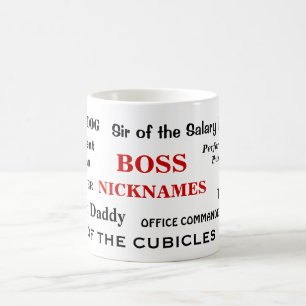 Boss Funny Mug   Cruel Funny Boss Names Gift