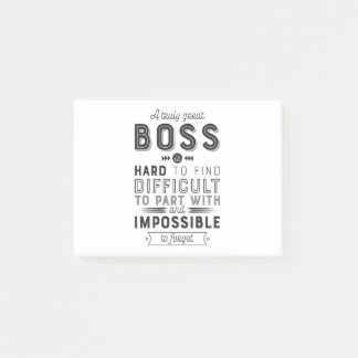Boss Gift A Truly Great Boss Is Hard To Find Post-it Notes