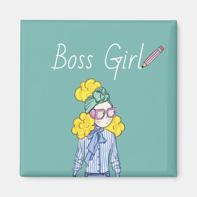 Boss Girl Magnet (Front)