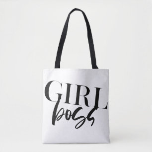 Boss Girl   Modern Black Text   Tote Bag