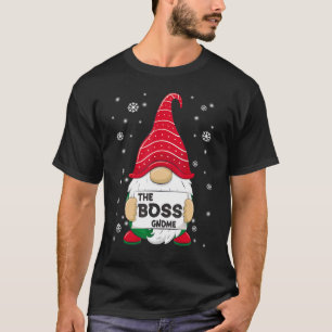 Boss Gnome Family Matching Christmas Pajama T-Shirt