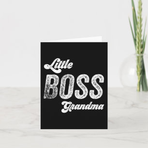 Boss Grandma Baby Mothers Day  Card