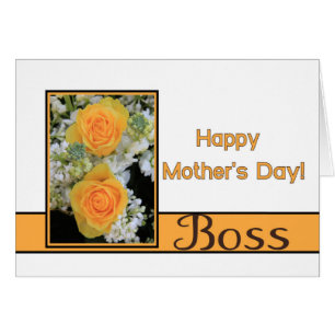 Boss Happy Mother's Day rose card
