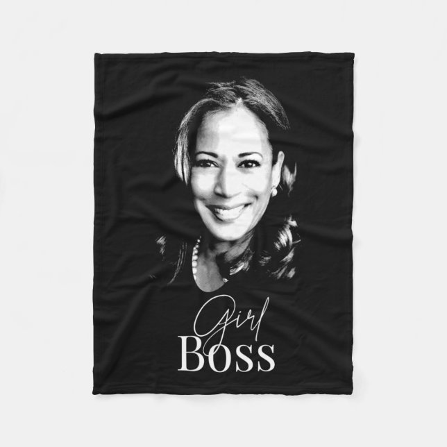 Boss Kamala Harris For Liberal Democrats 1  Fleece Blanket (Front)