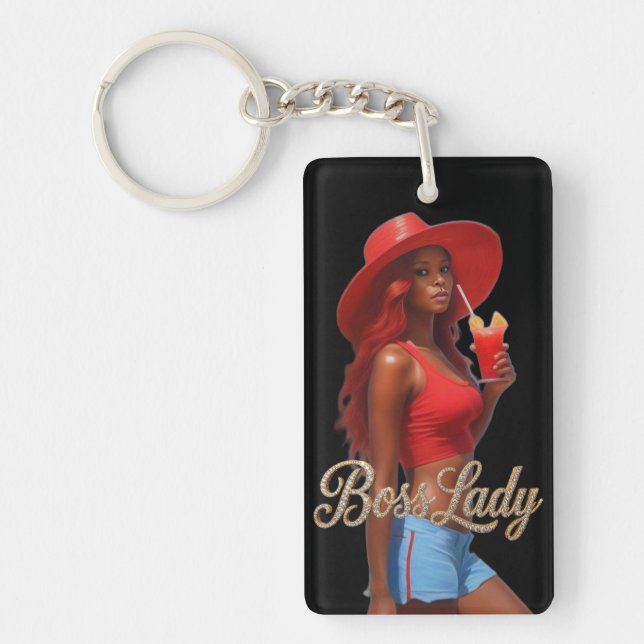 Boss Lady Acrylic Keychain (Front)