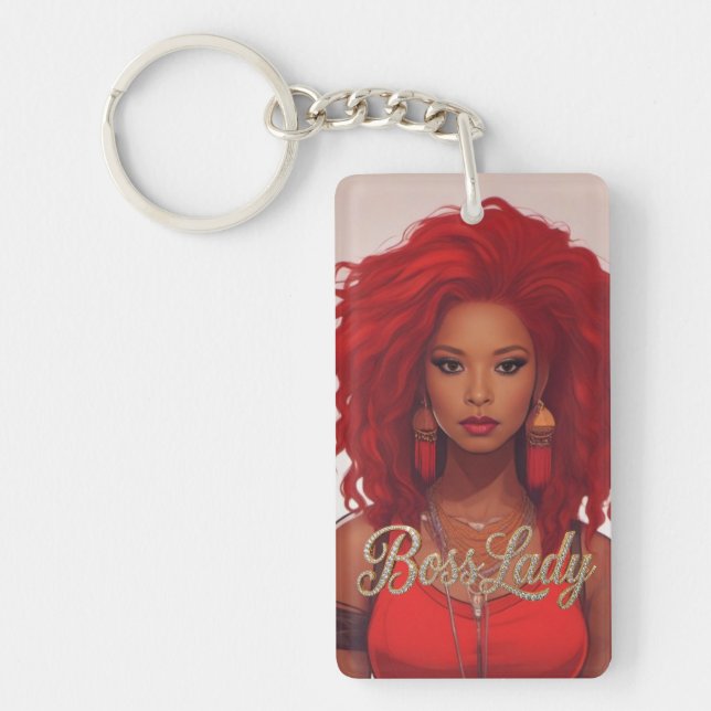 Boss Lady Acrylic Keychain (Front)