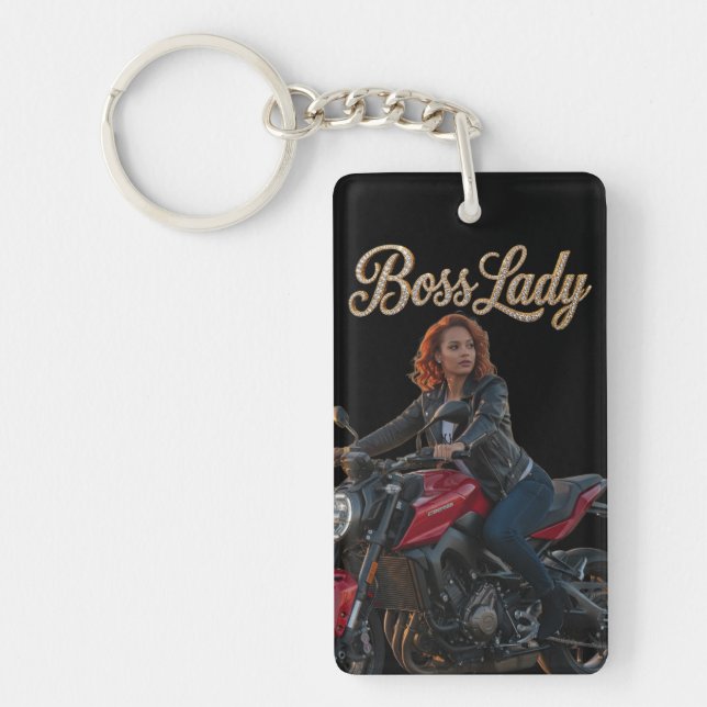 Boss Lady Acrylic Keychain (Front)
