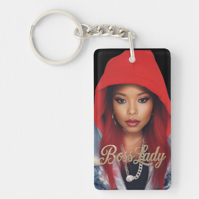 Boss Lady Acrylic Keychain (Front)
