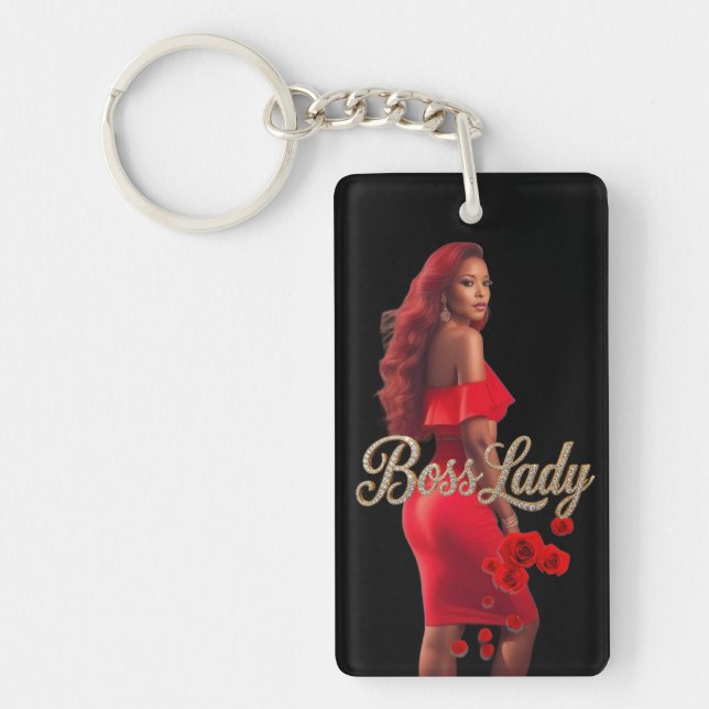 Boss Lady Acrylic Keychain (Front)