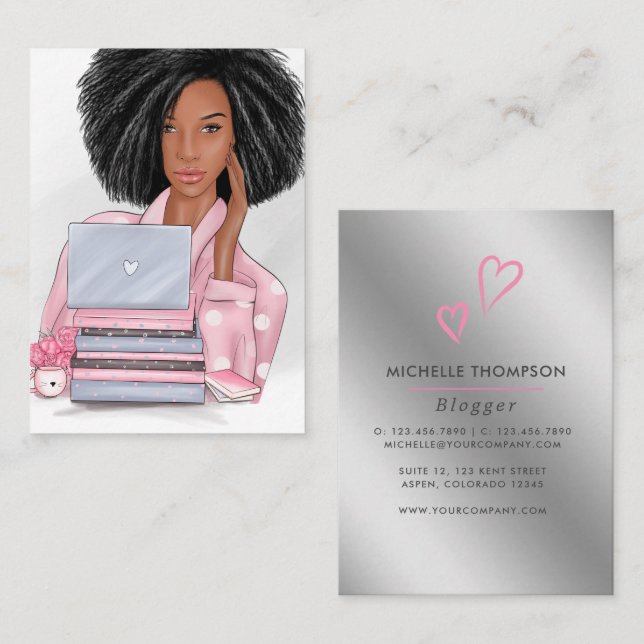 Boss Lady Blogger Business Card (Front/Back)