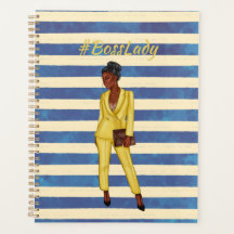 Boss Lady Blue and Yellow