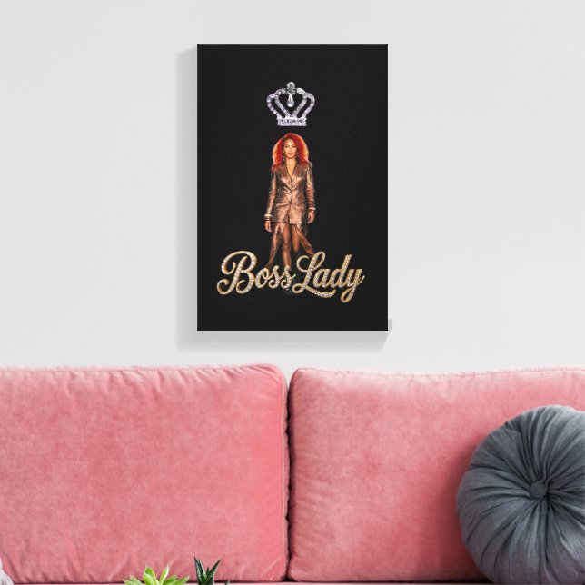 Boss Lady Canvas Print (Insitu(LivingRoom))