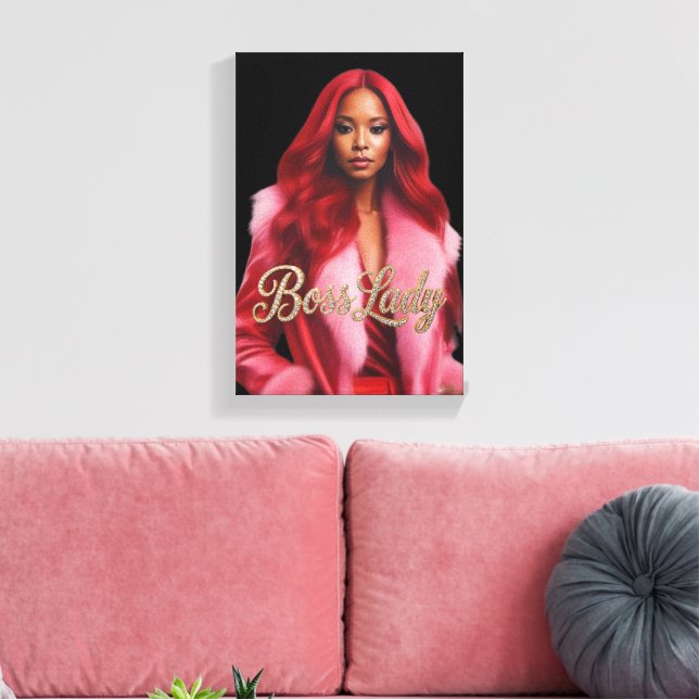 Boss Lady Canvas Print (Insitu(LivingRoom))