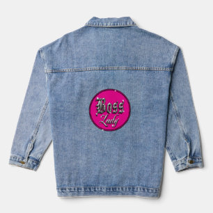 Boss Lady Classic Logo Rose Veste Denim