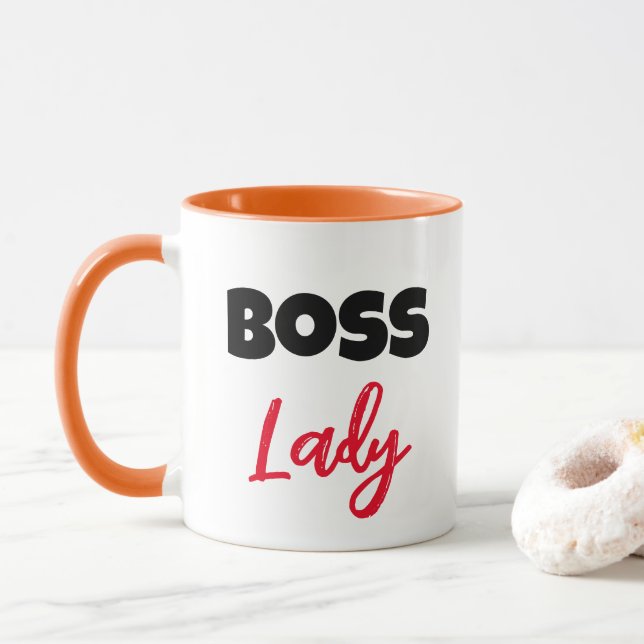 Boss Lady Coffee Mug (Avec donut)