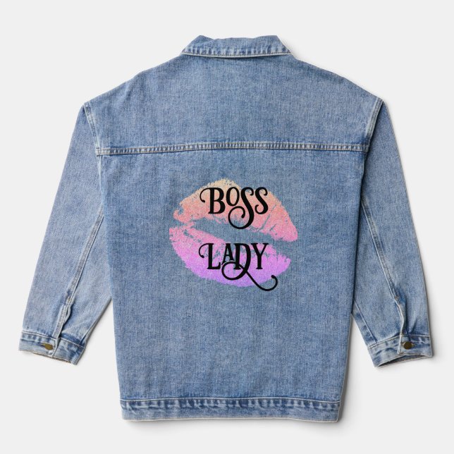 Boss Lady Denim Jacket (Back)