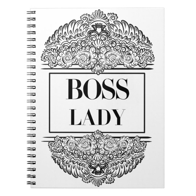 Boss Lady – Elegant Empowerment Notebook (Front)