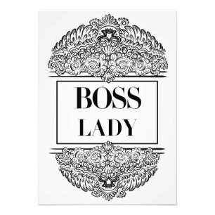 Boss Lady – Elegant Empowerment Photo Print