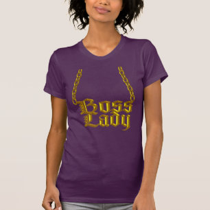 Boss Lady Fancy Faux Gold Chain T-Shirt