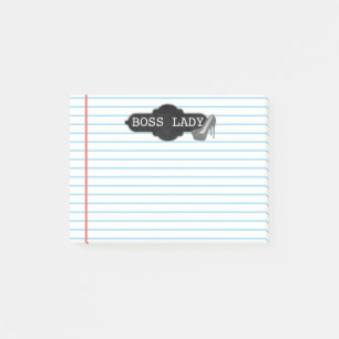 Boss Lady Glam Silver Glitter High Heel Shoes Post-it Notes