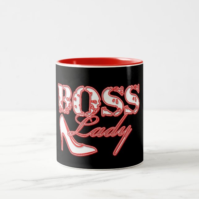 Boss Lady High Heel Two-Tone Coffee Mug (Center)