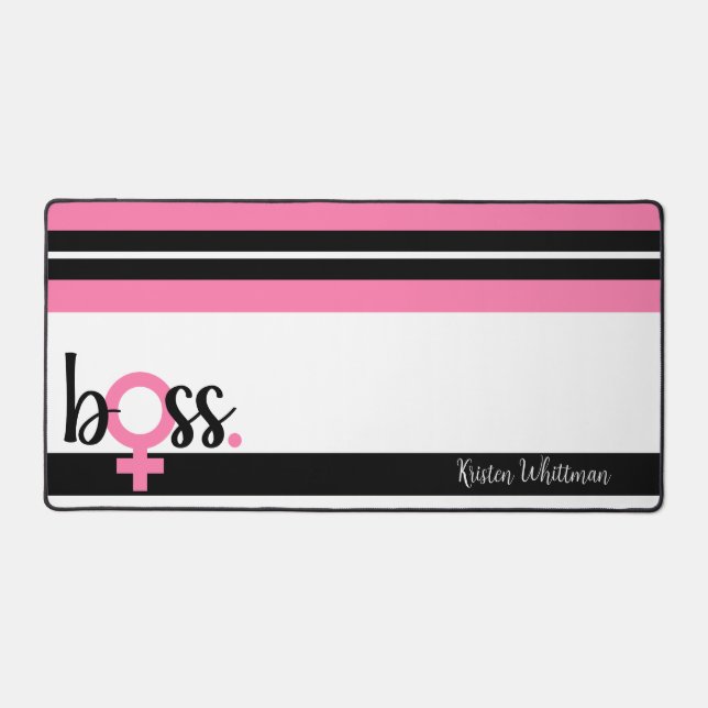 Boss Lady, la tendance Typographie moderne Stripes (Recto)