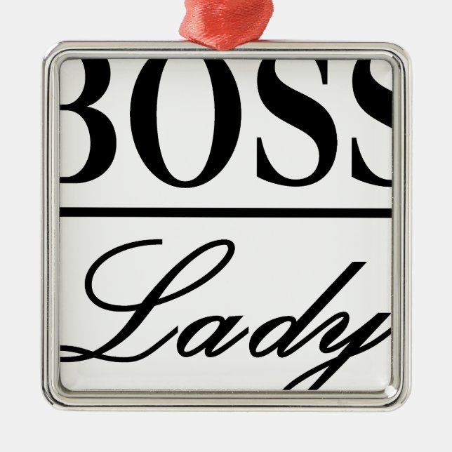 BOSS LADY METAL ORNAMENT (Front)