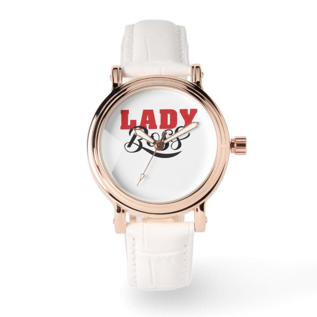 Boss Lady Mindset – Powerful Women Quote Design Watch (Front)