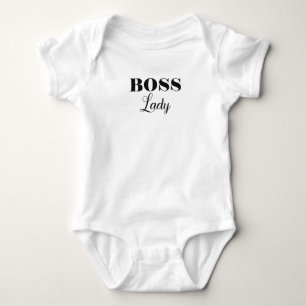 Boss lady modern funny girl baby bodysuit