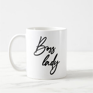 Boss Lady Modern handlettering script  Coffee Mug