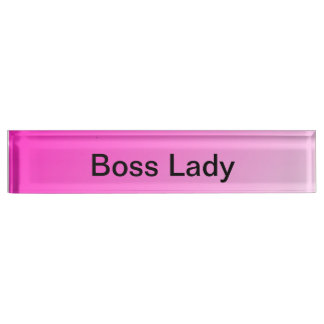 Boss Lady Nameplate