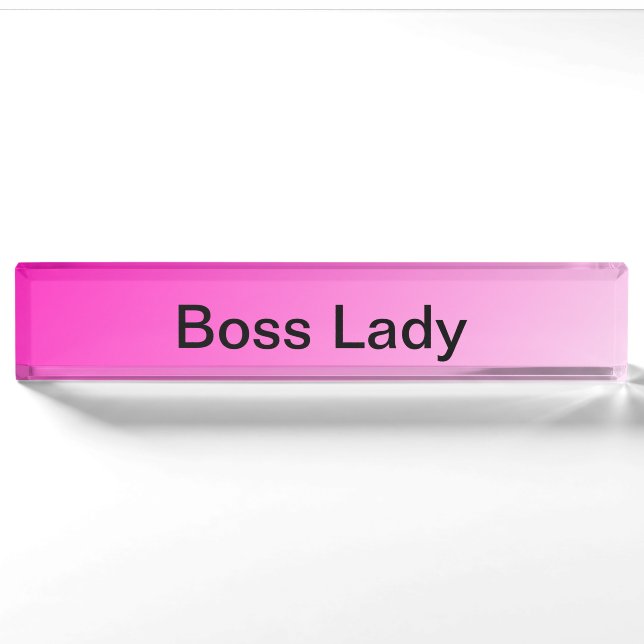 Boss Lady Nameplate (Front)