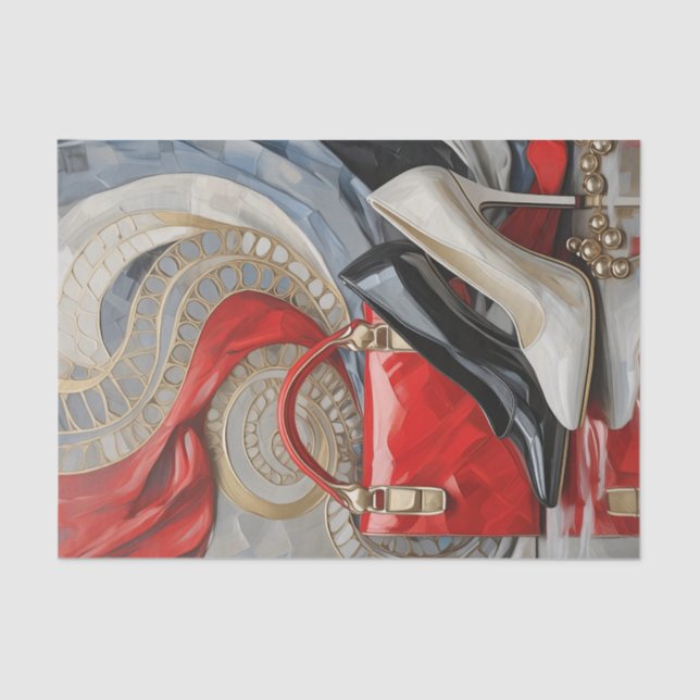 Boss Lady on Point, Modern Woman Tissue Paper (Front)