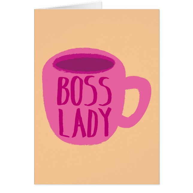 Boss Lady pink Coffee Cup (Front)
