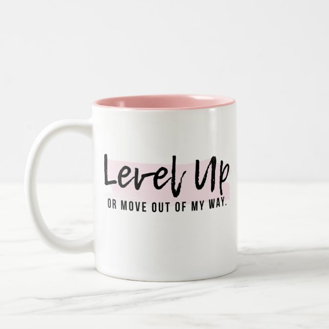 Boss Lady Pink Positive Mug - Level Up (Left)