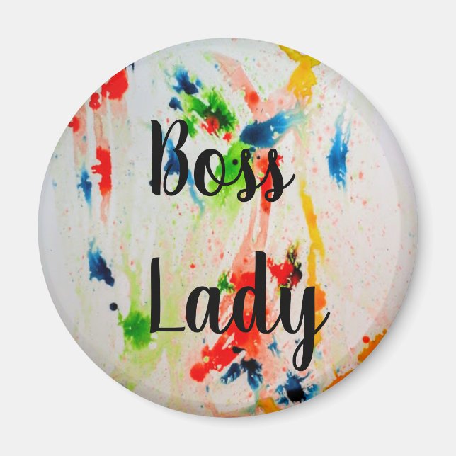 Boss Lady refrigerator magnet (Front)