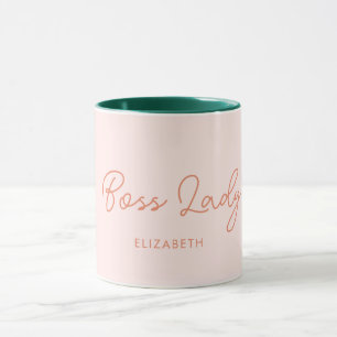 Boss Lady Retro Customized name Coffee Mug