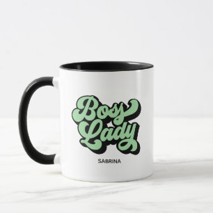 Boss Lady Retro Neo Mint Mug